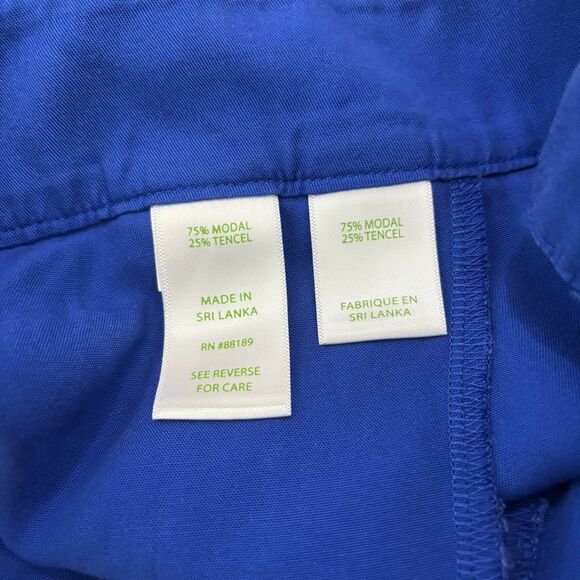 Lilly Pulitzer Women's Dahlia Scalloped Hem Pull On 4in Shorts Blue Size Large - Picture 8 of 8